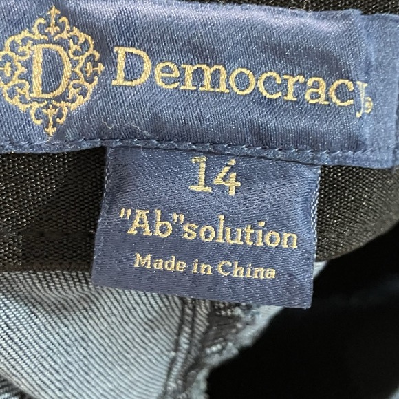 Democracy Ab Technology Jeans Womens Size 14 Skinny Dark Wash Stretch Denim - Picture 7 of 10